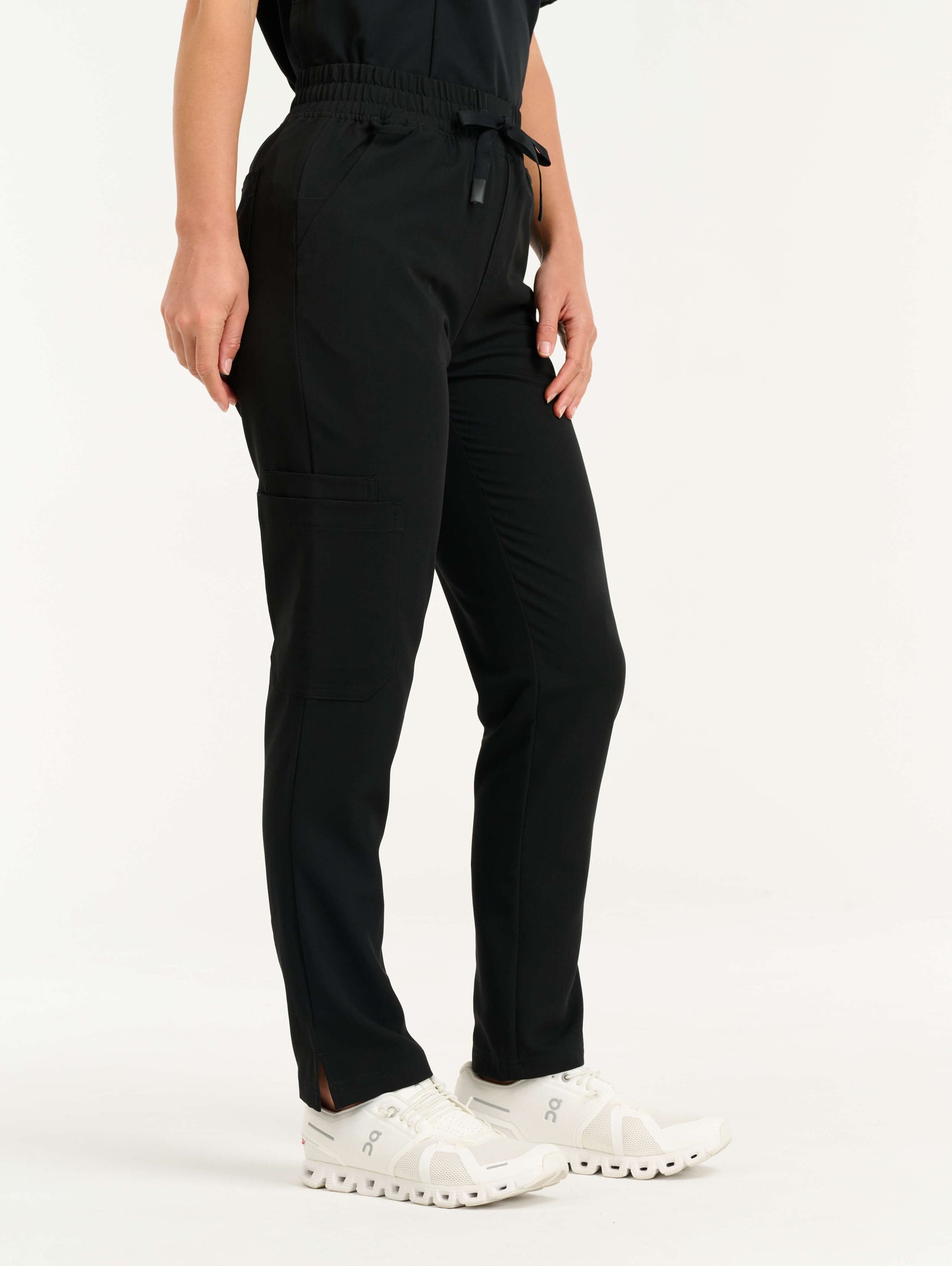 Aspire Straight Leg Scrub Pants - Black