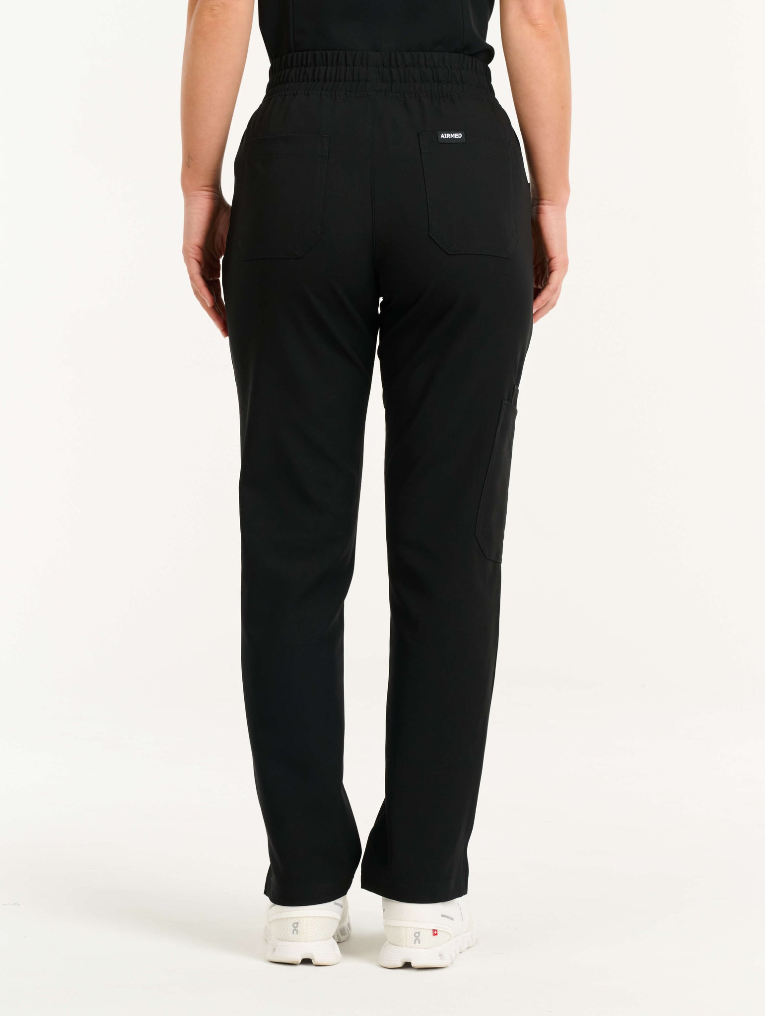 Aspire Straight Leg Scrub Pants - Black