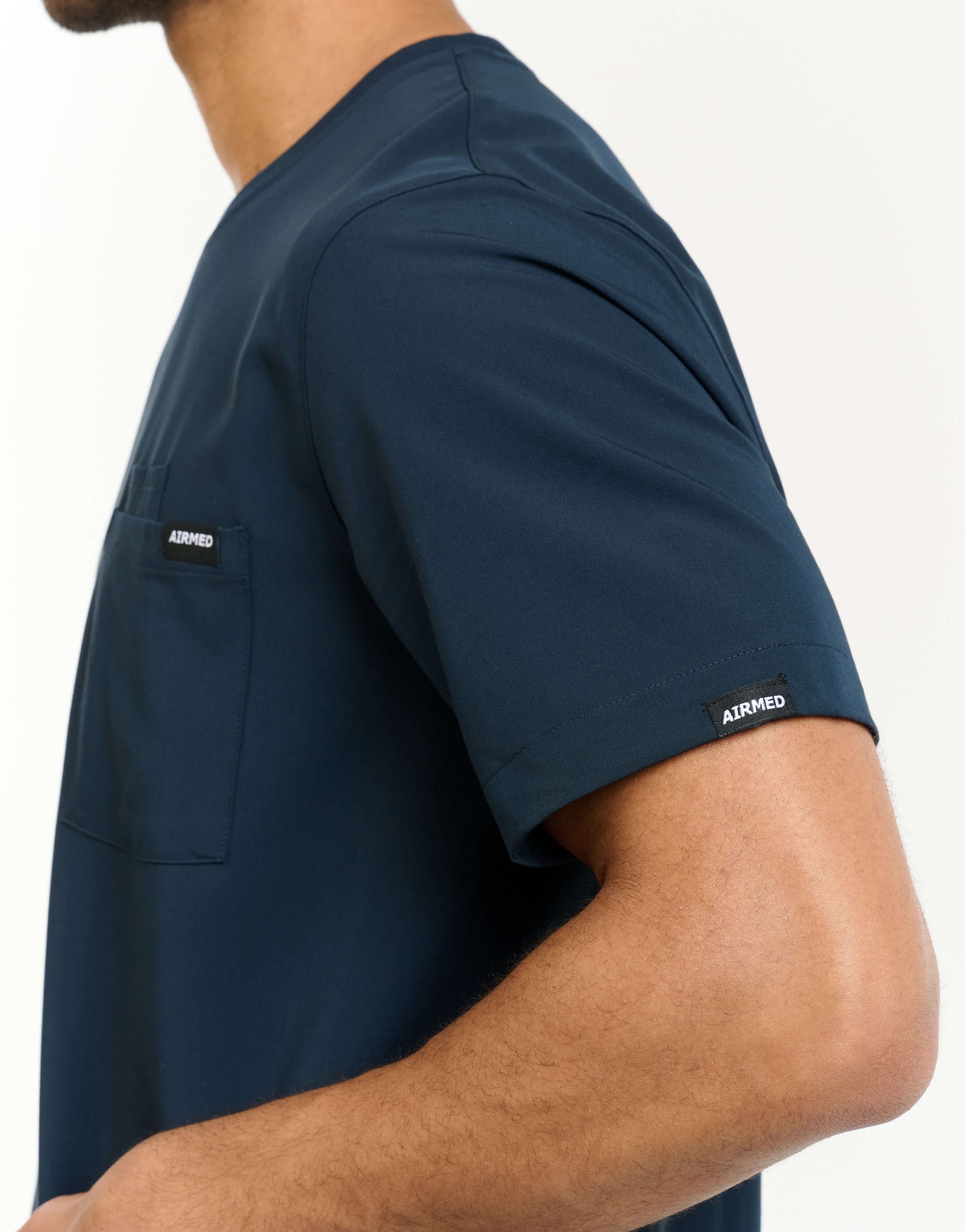 Essential Crewneck Scrub Top - Midnight Navy