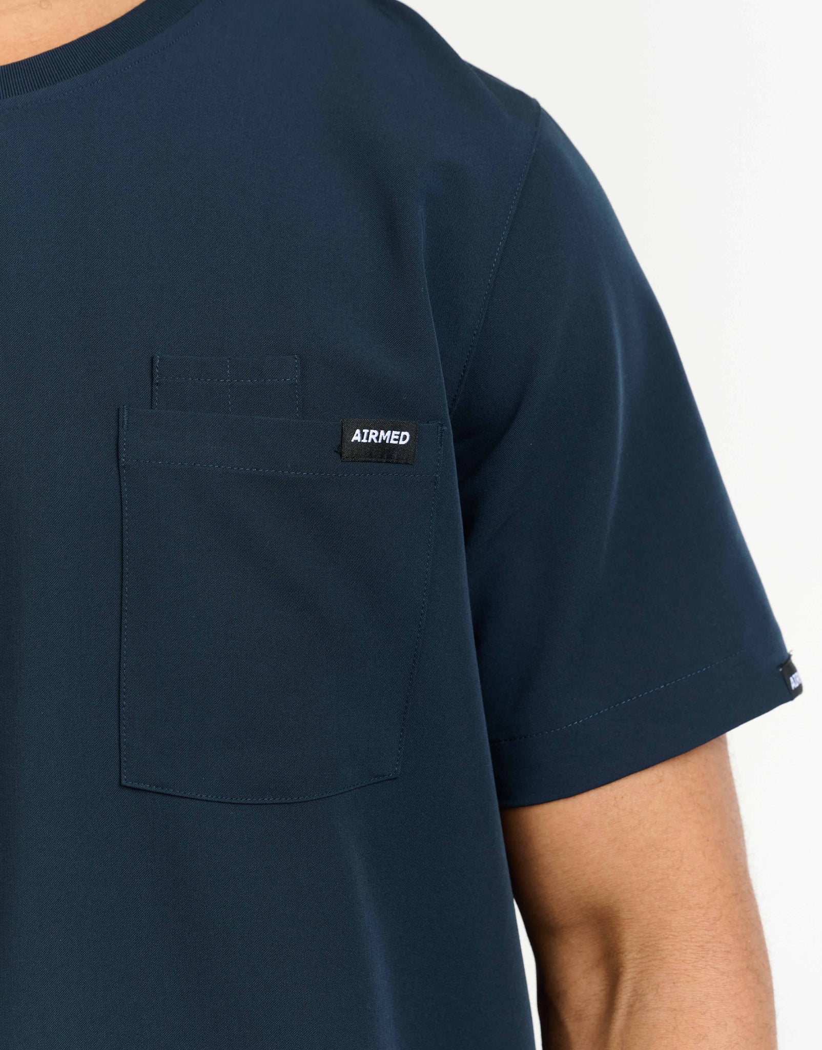 Essential Crewneck Scrub Top - Midnight Navy