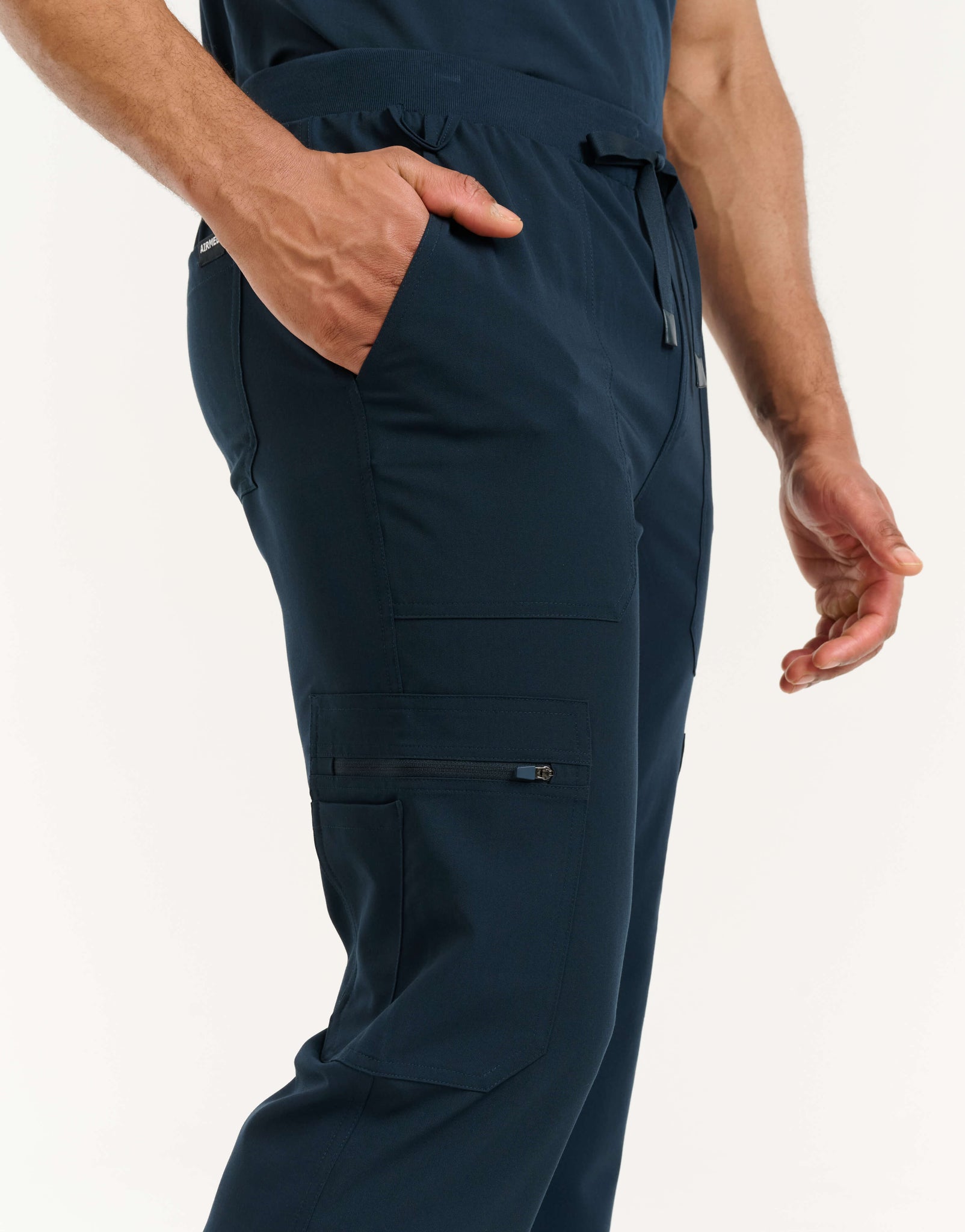 Essential Multi-Pocket Scrub Pants - Midnight Navy