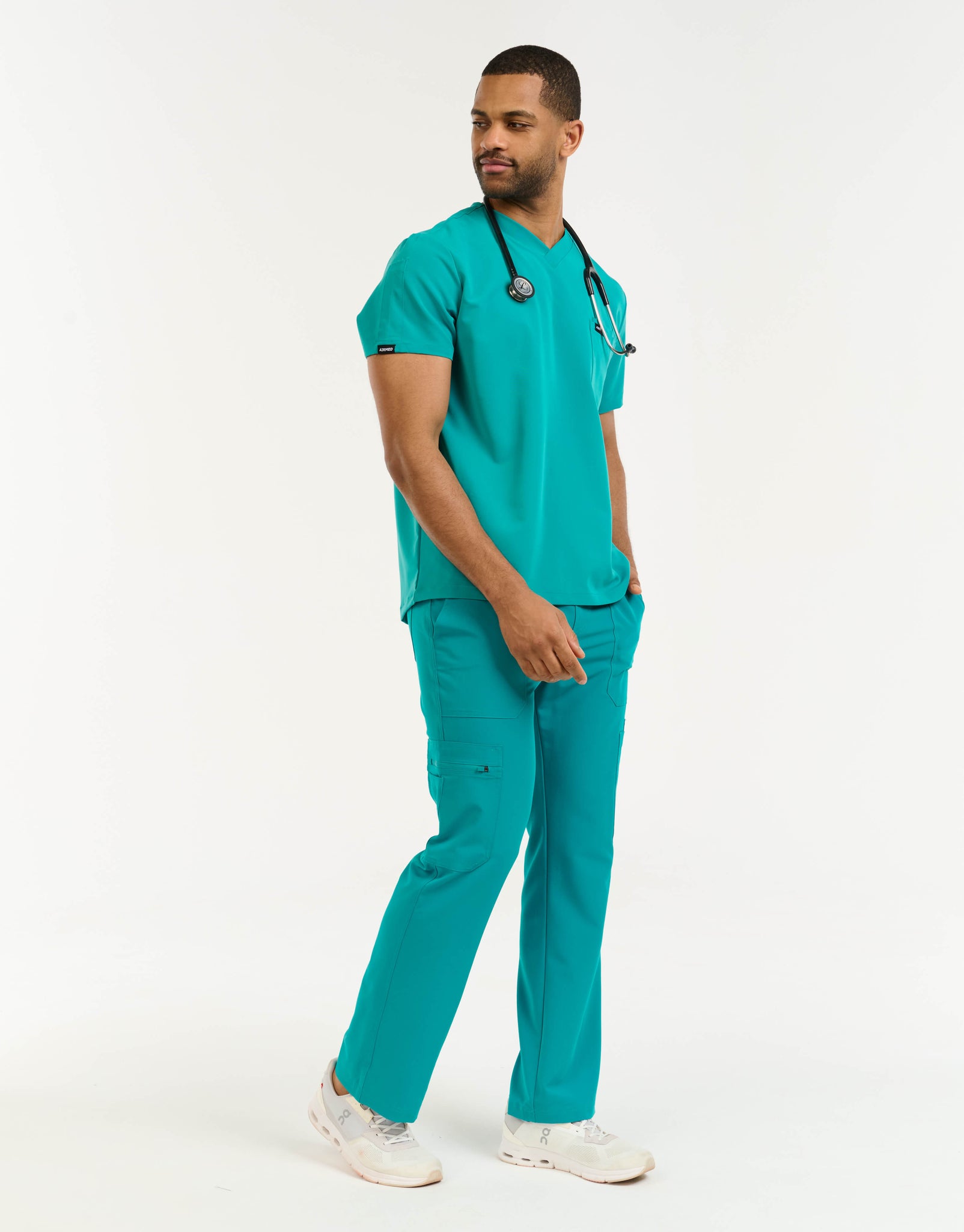 Essential Multi-Pocket Scrub Pants - Sydney Teal