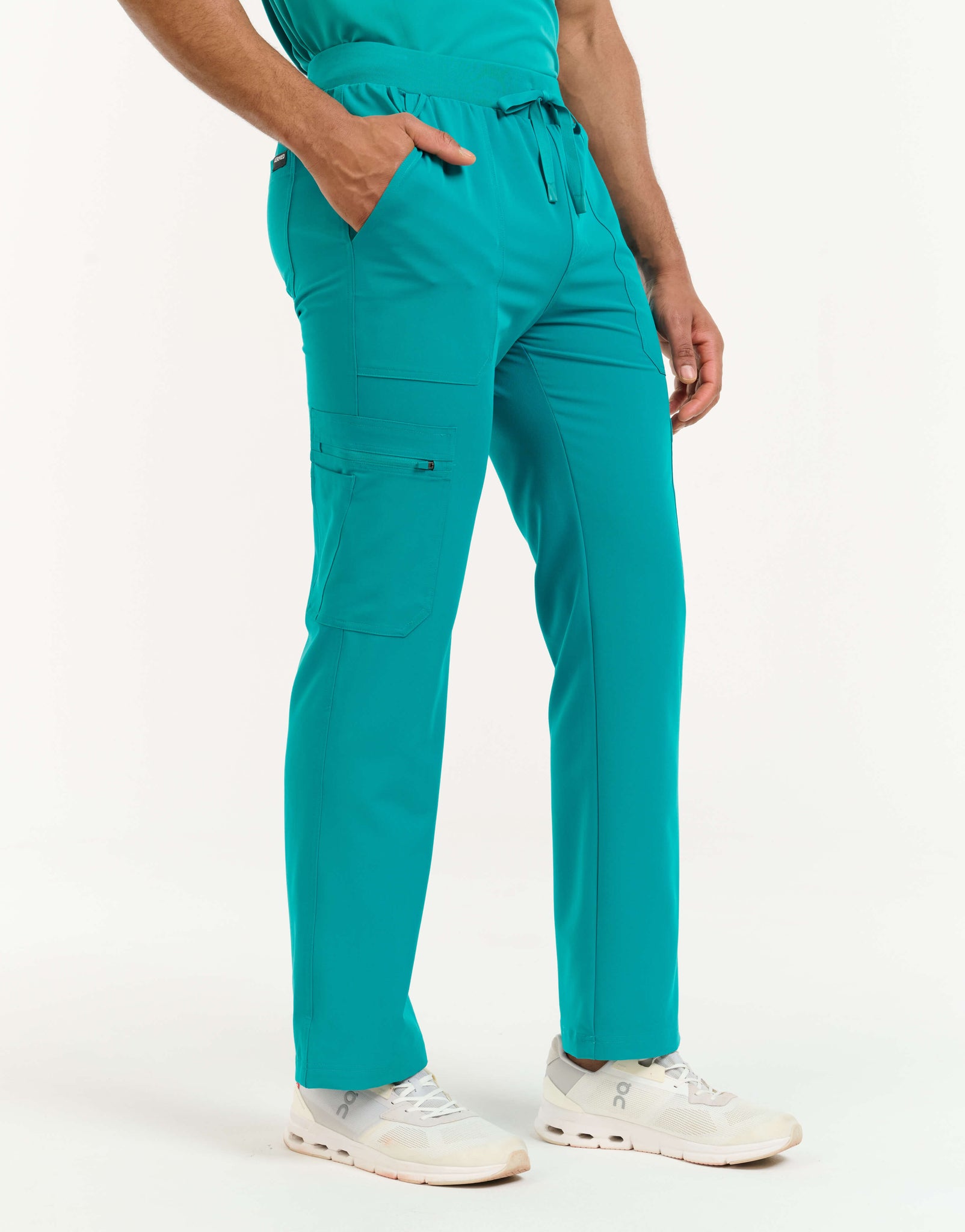 Essential Multi-Pocket Scrub Pants - Sydney Teal