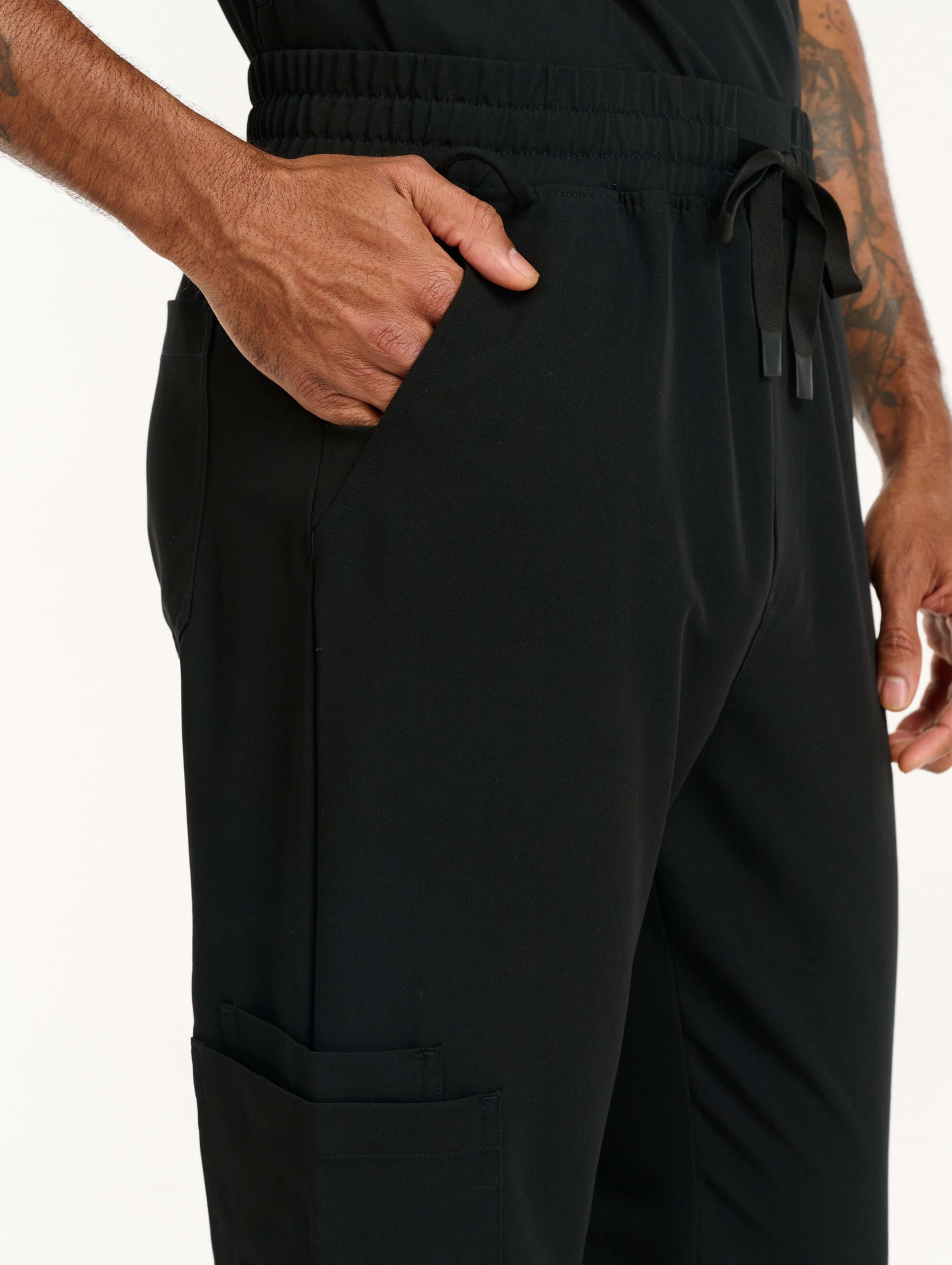 Aspire Straight Leg Scrub Pants - Black