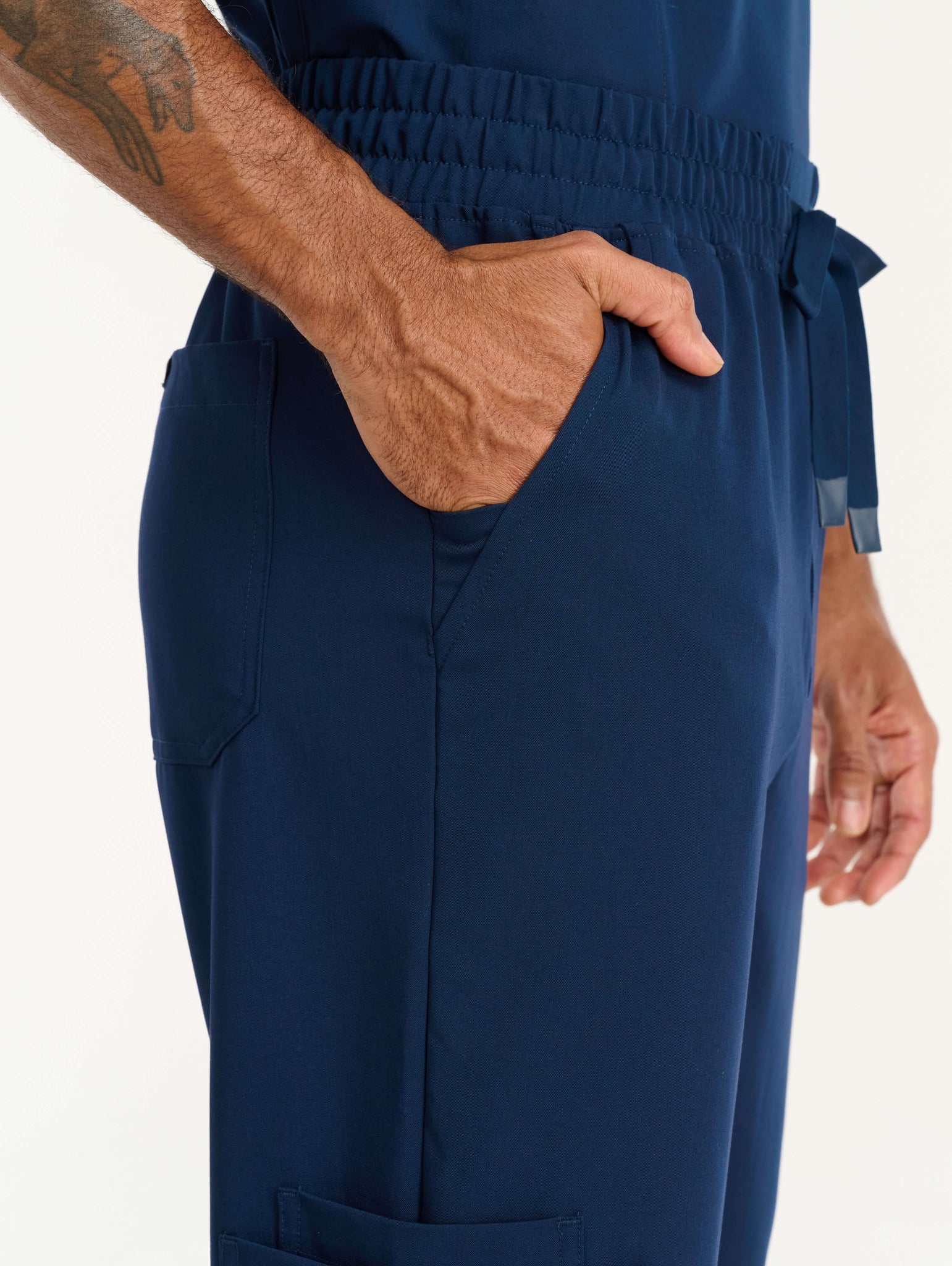 Aspire Straight Leg Scrub Pants - True Navy