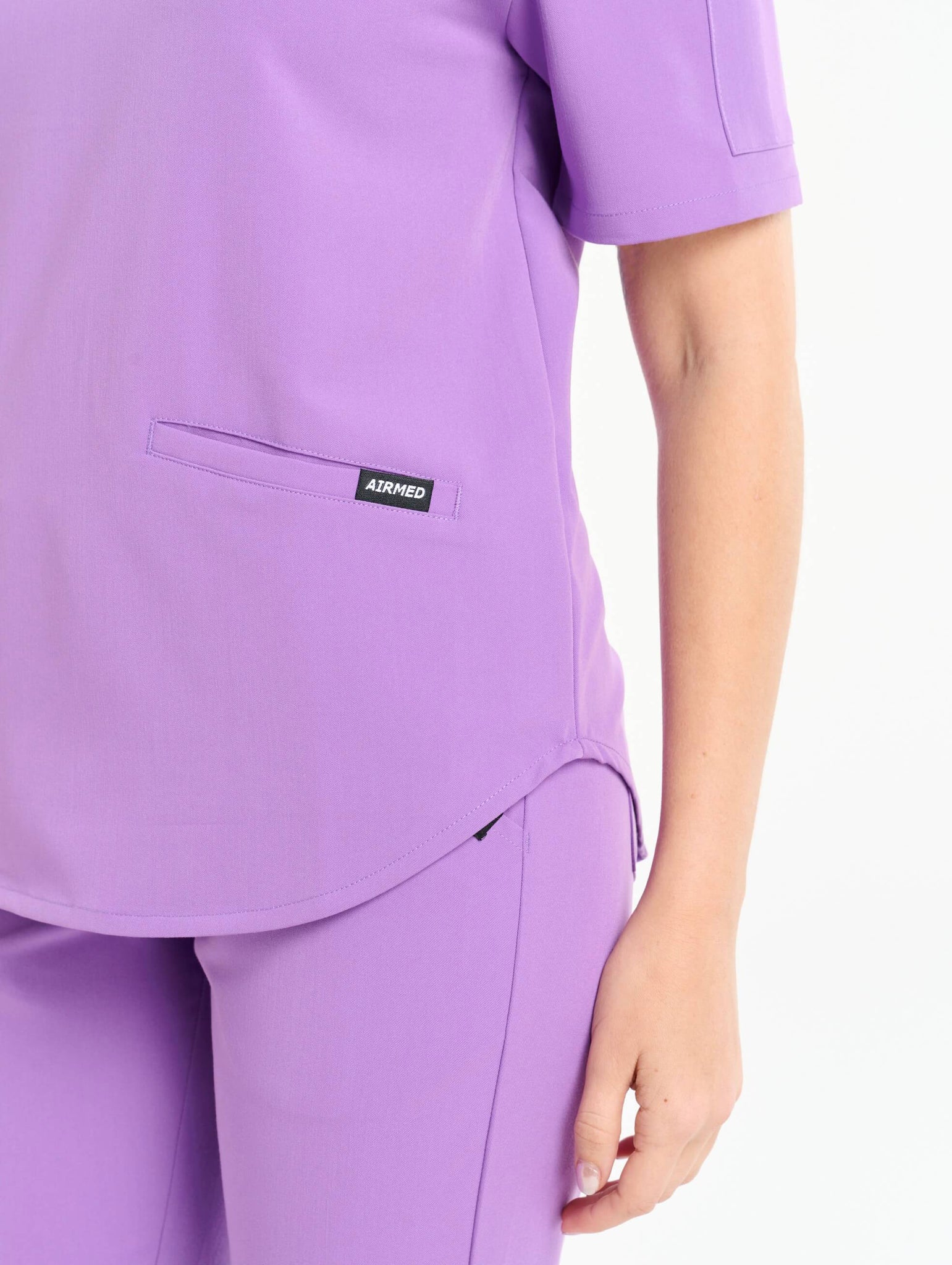 Aspire V Neck Scrub Top - Wisteria Purple