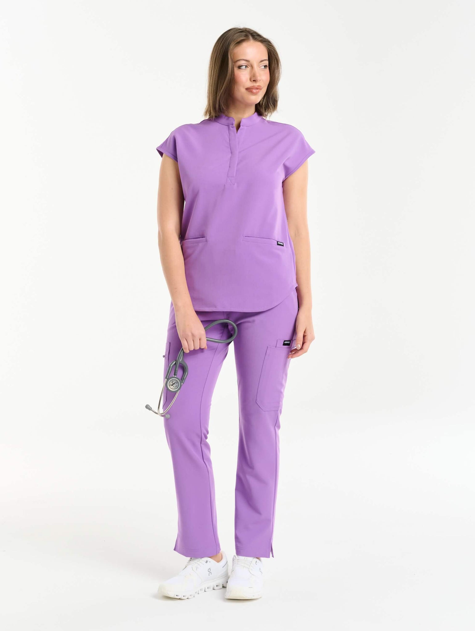 Essential Flare Scrub Pants - Wisteria Purple