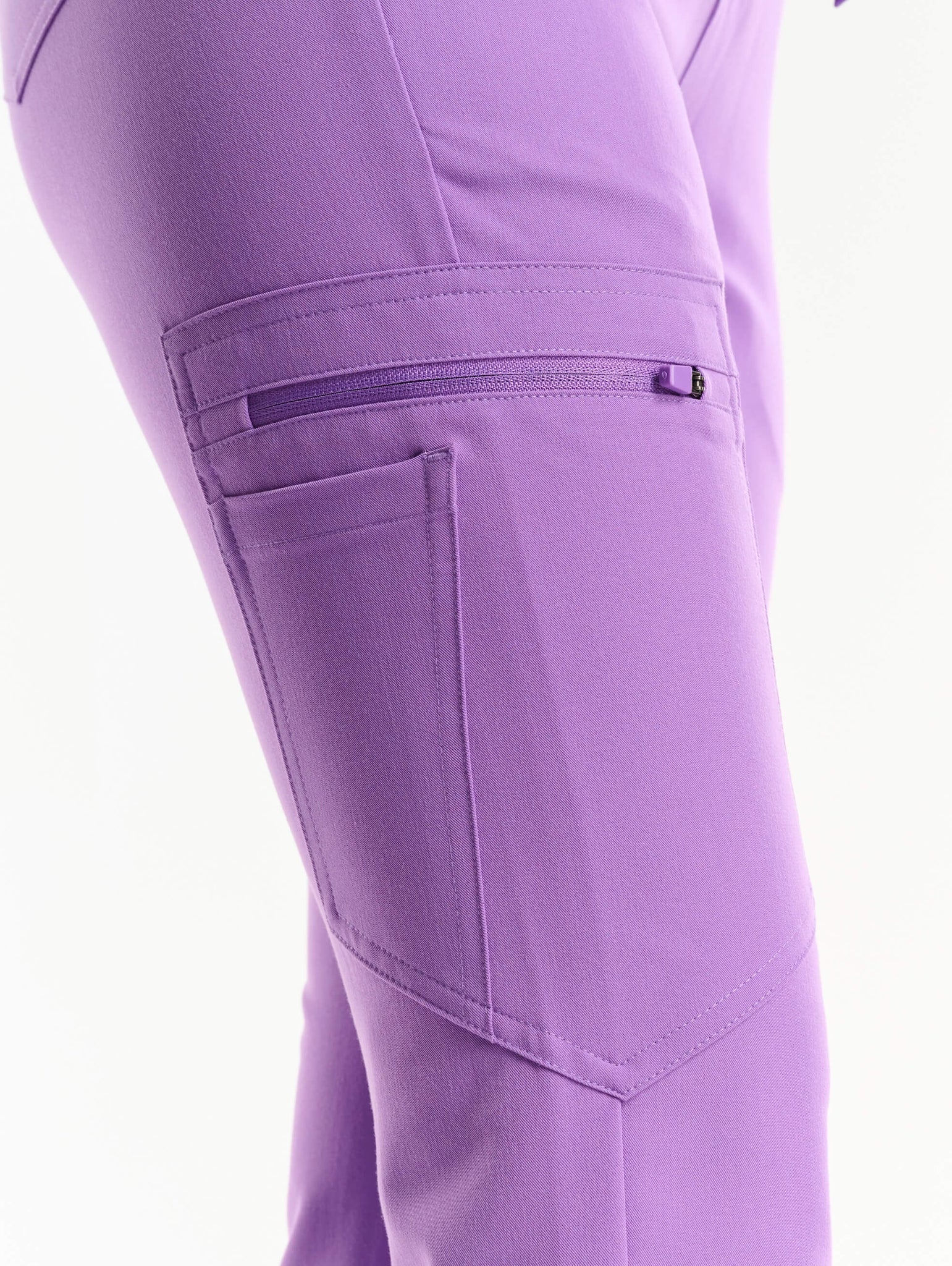 Essential Flare Scrub Pants - Wisteria Purple