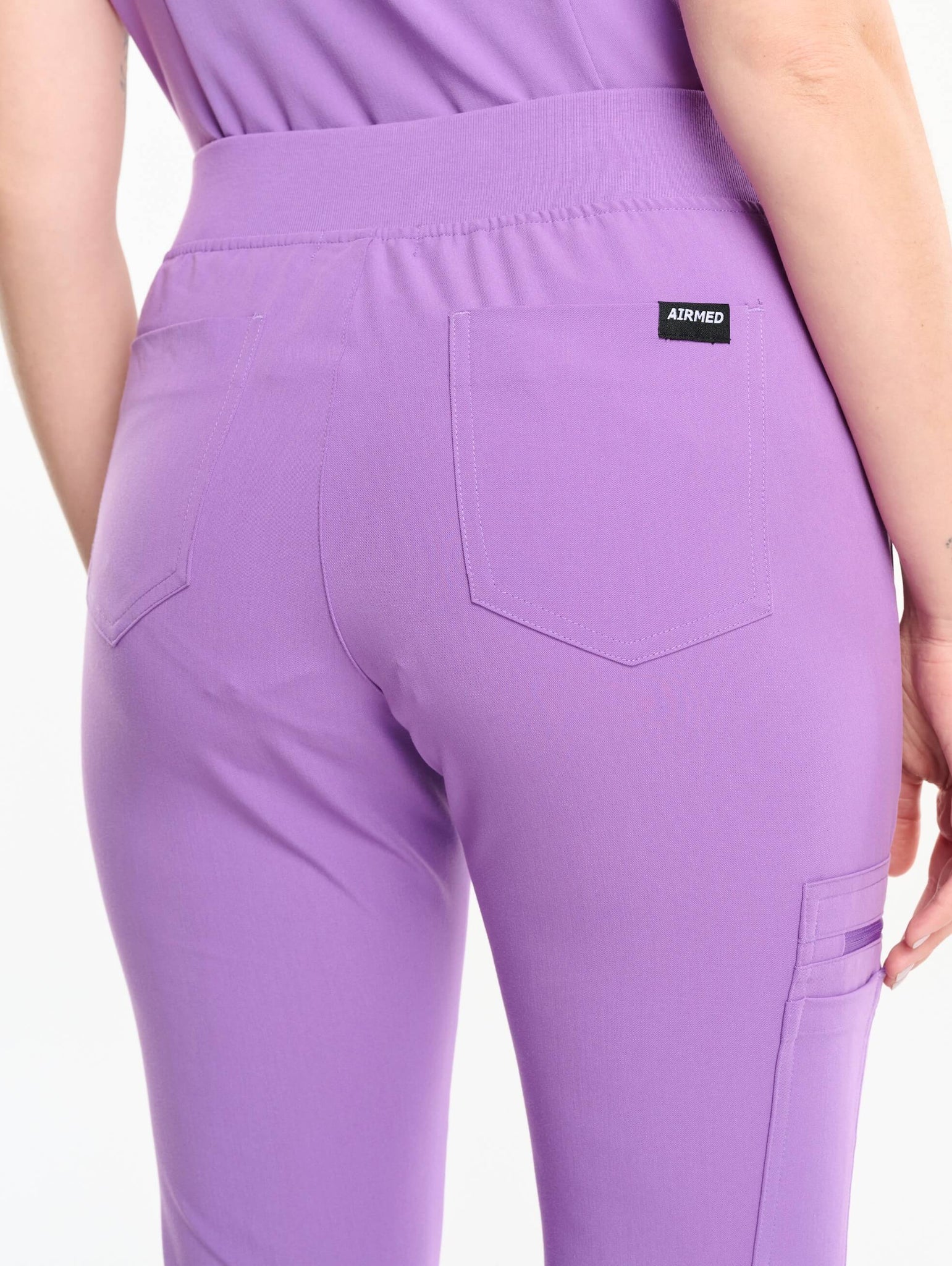 Essential Flare Scrub Pants - Wisteria Purple