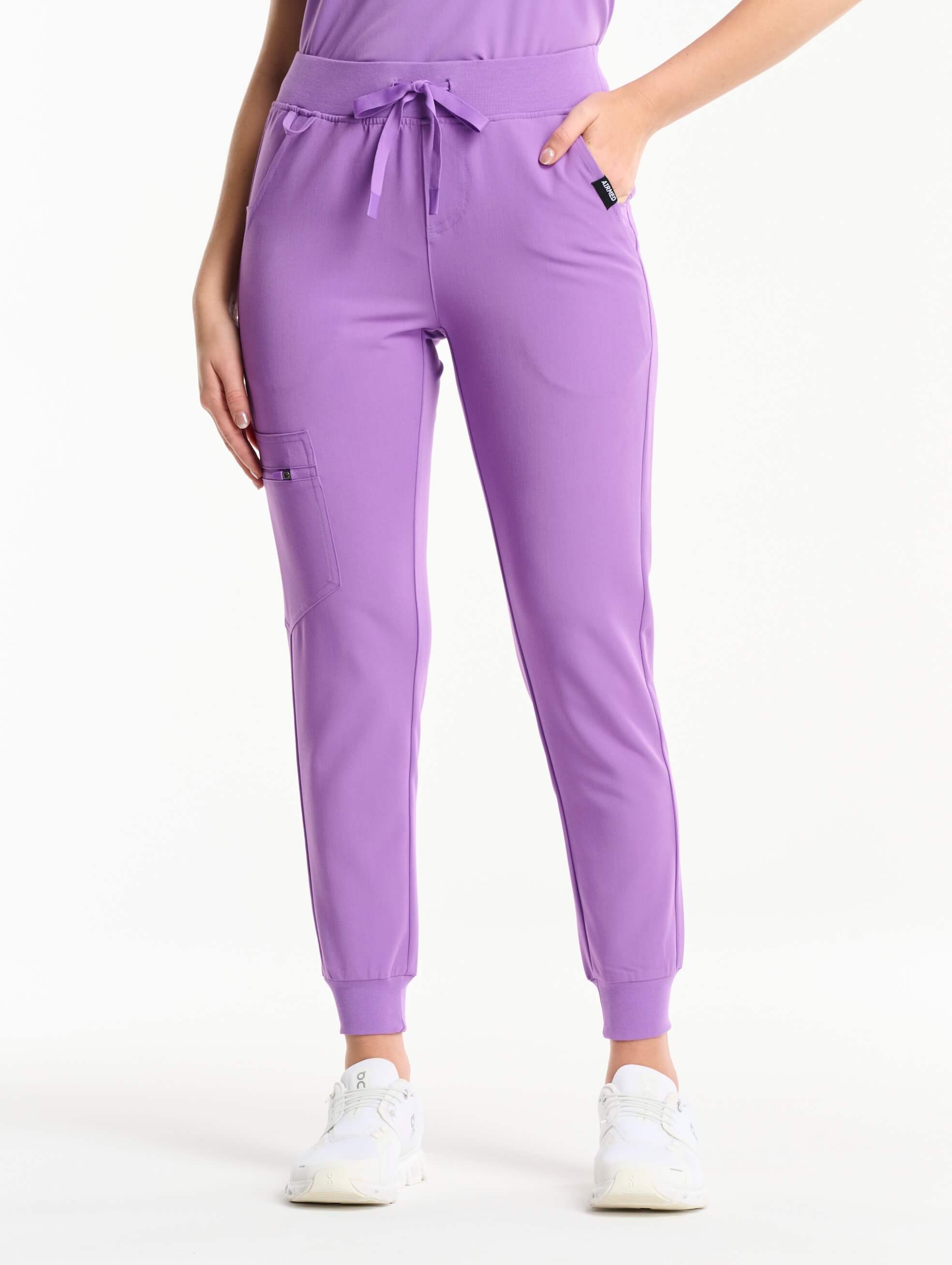 Essential Jogger Scrub Pants - Wisteria Purple