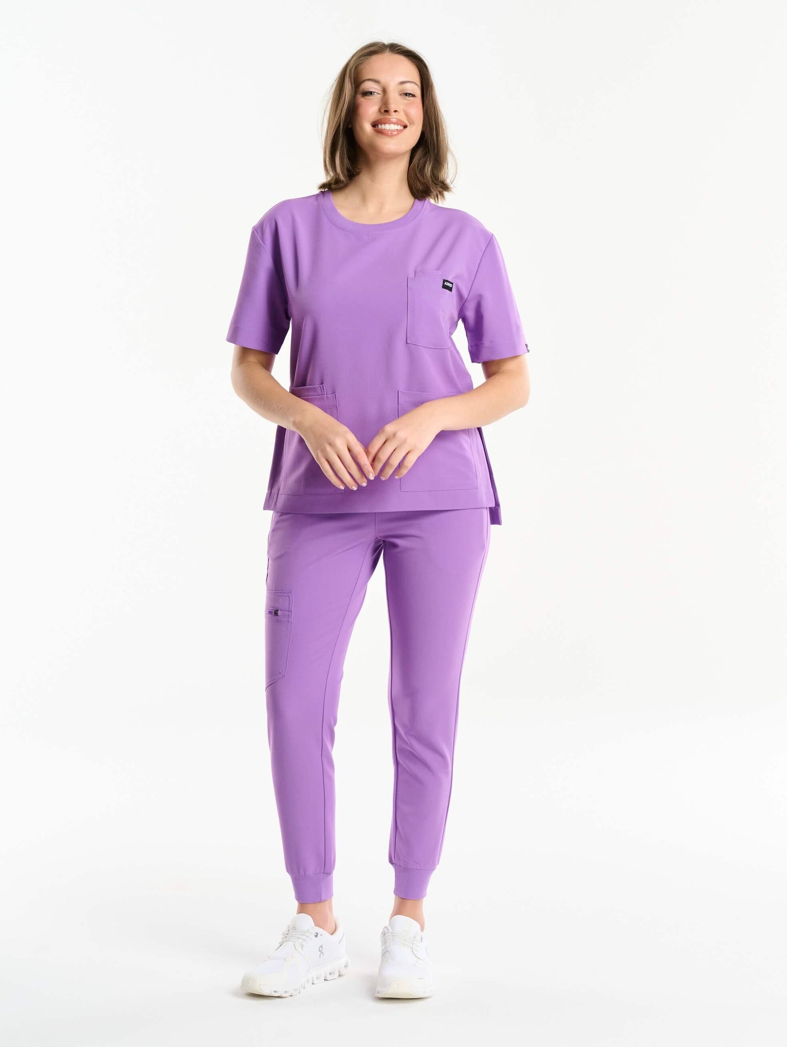 Essential Jogger Scrub Pants - Wisteria Purple