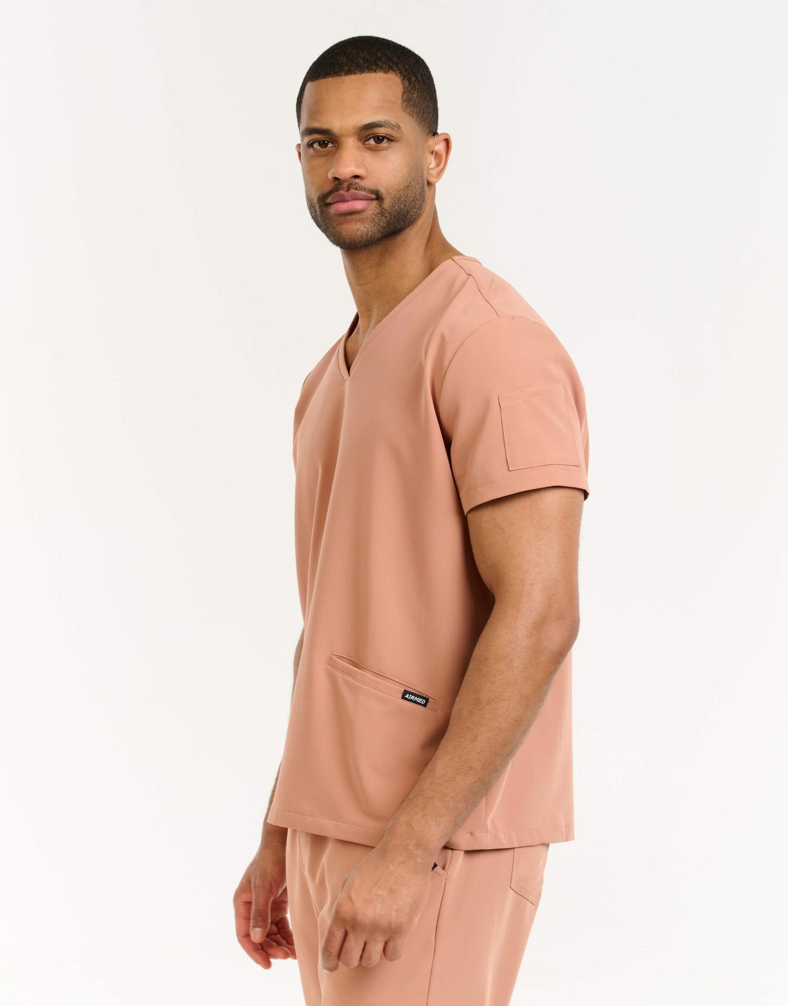 Aspire V Neck Scrub Top - Canyon Clay