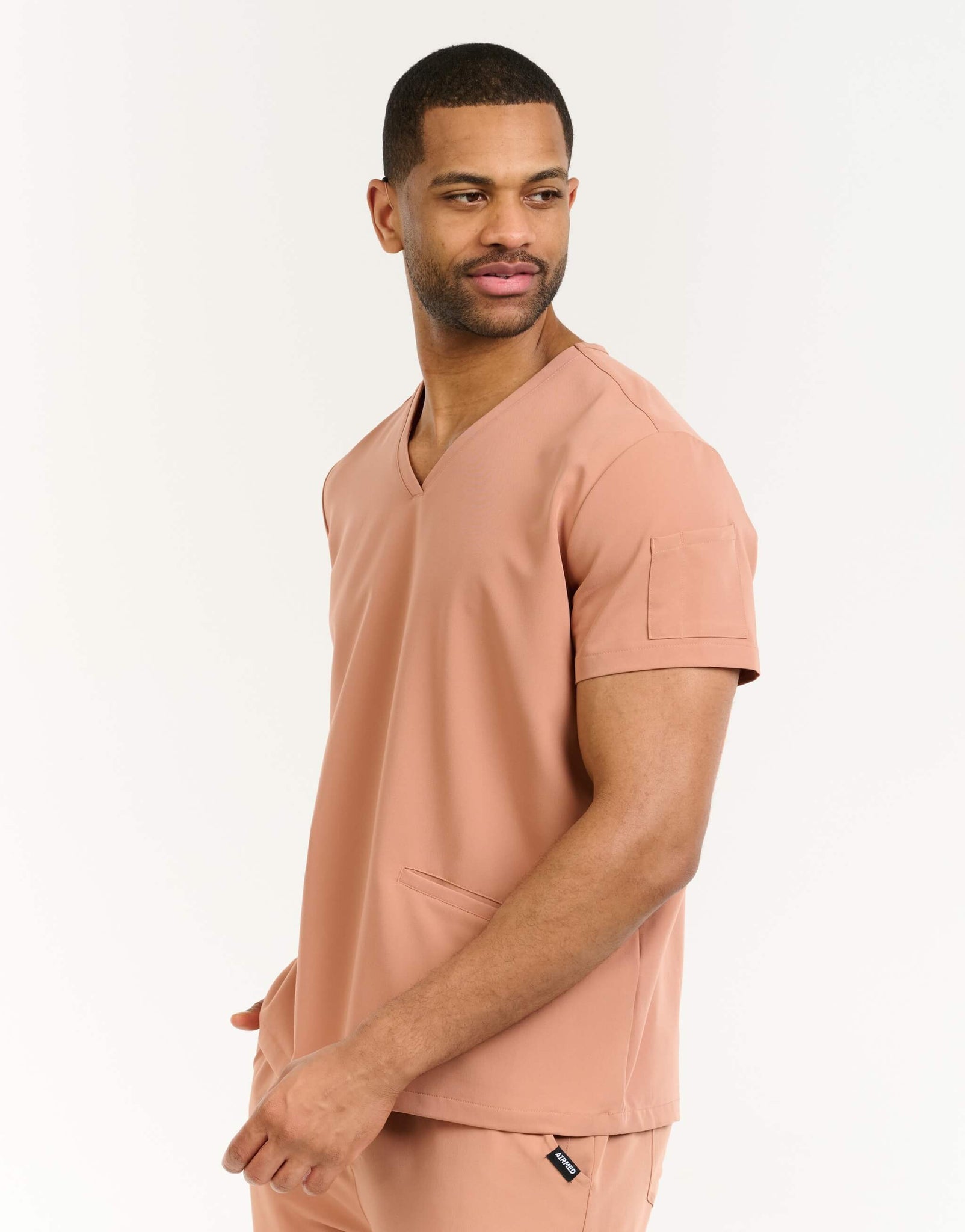 Aspire V Neck Scrub Top - Canyon Clay