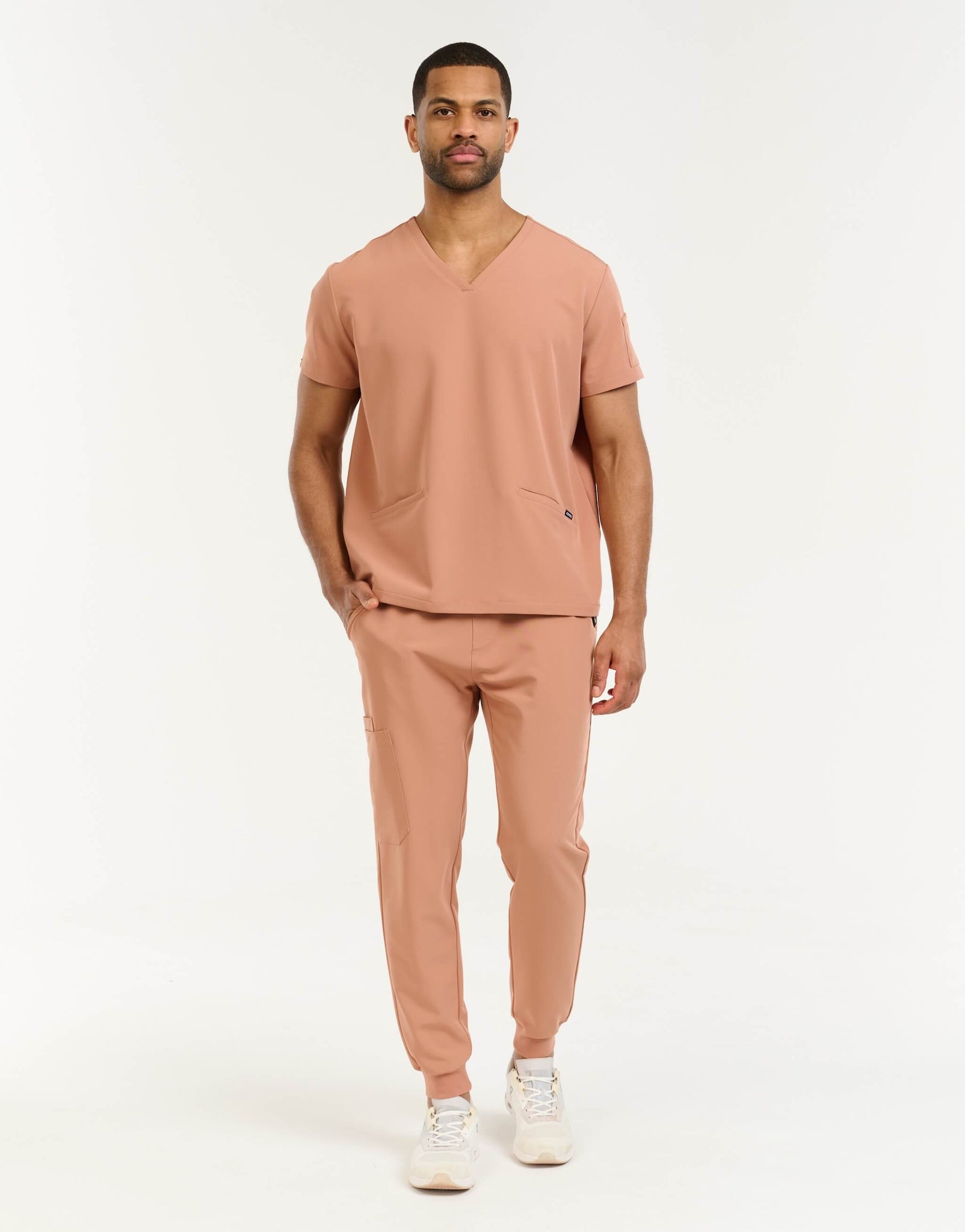 Aspire V Neck Scrub Top - Canyon Clay