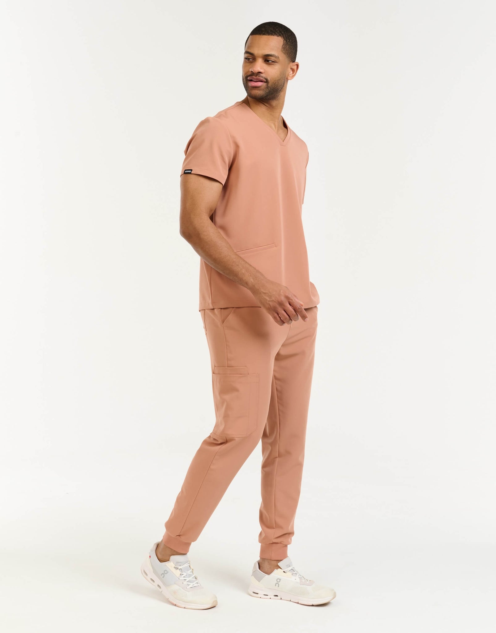 Aspire V Neck Scrub Top - Canyon Clay