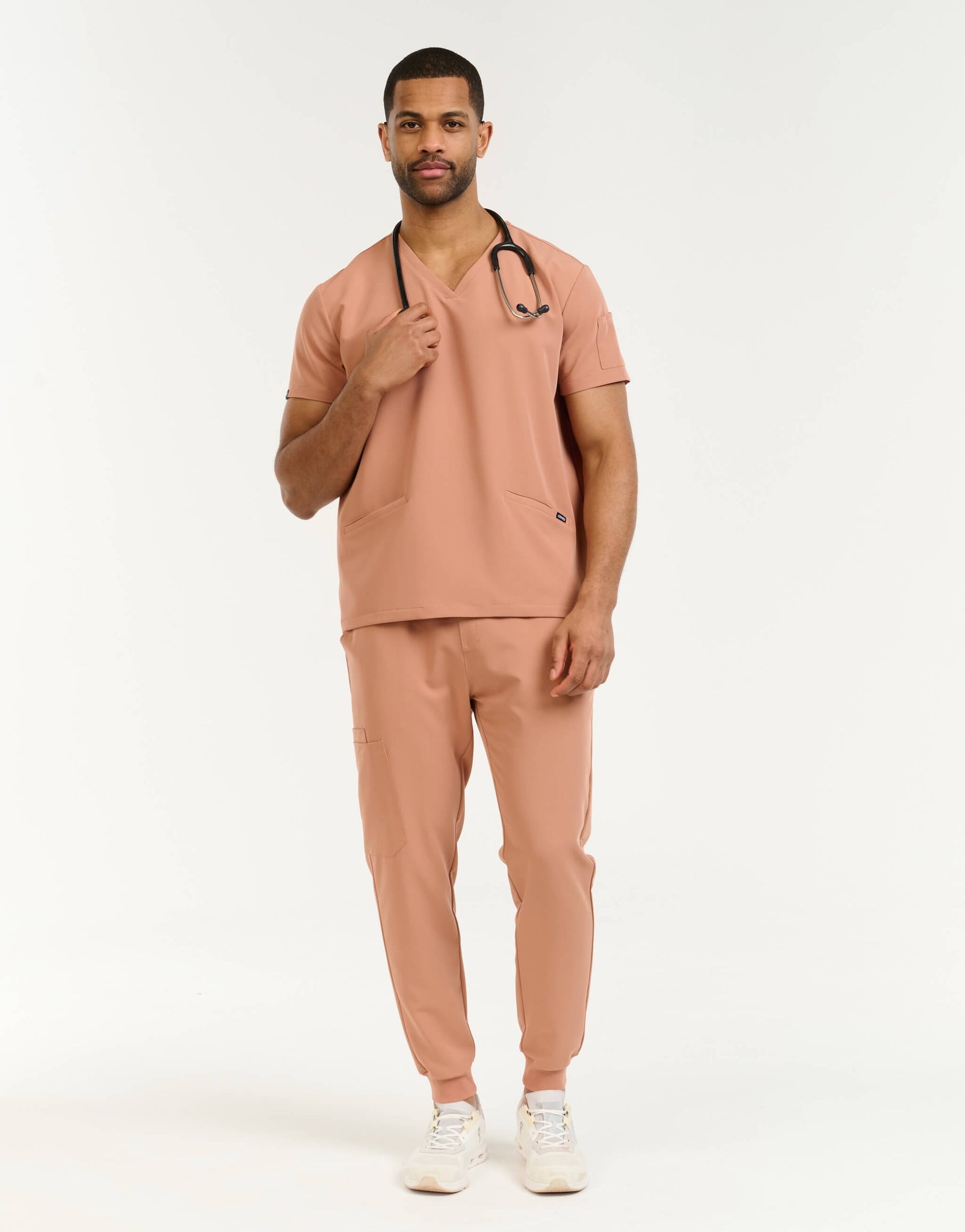Aspire V Neck Scrub Top - Canyon Clay