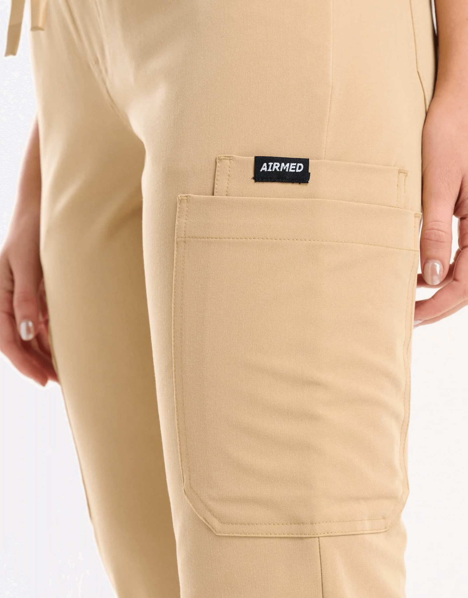 Essential Multi-Pocket Scrub Pants - Warm Sand