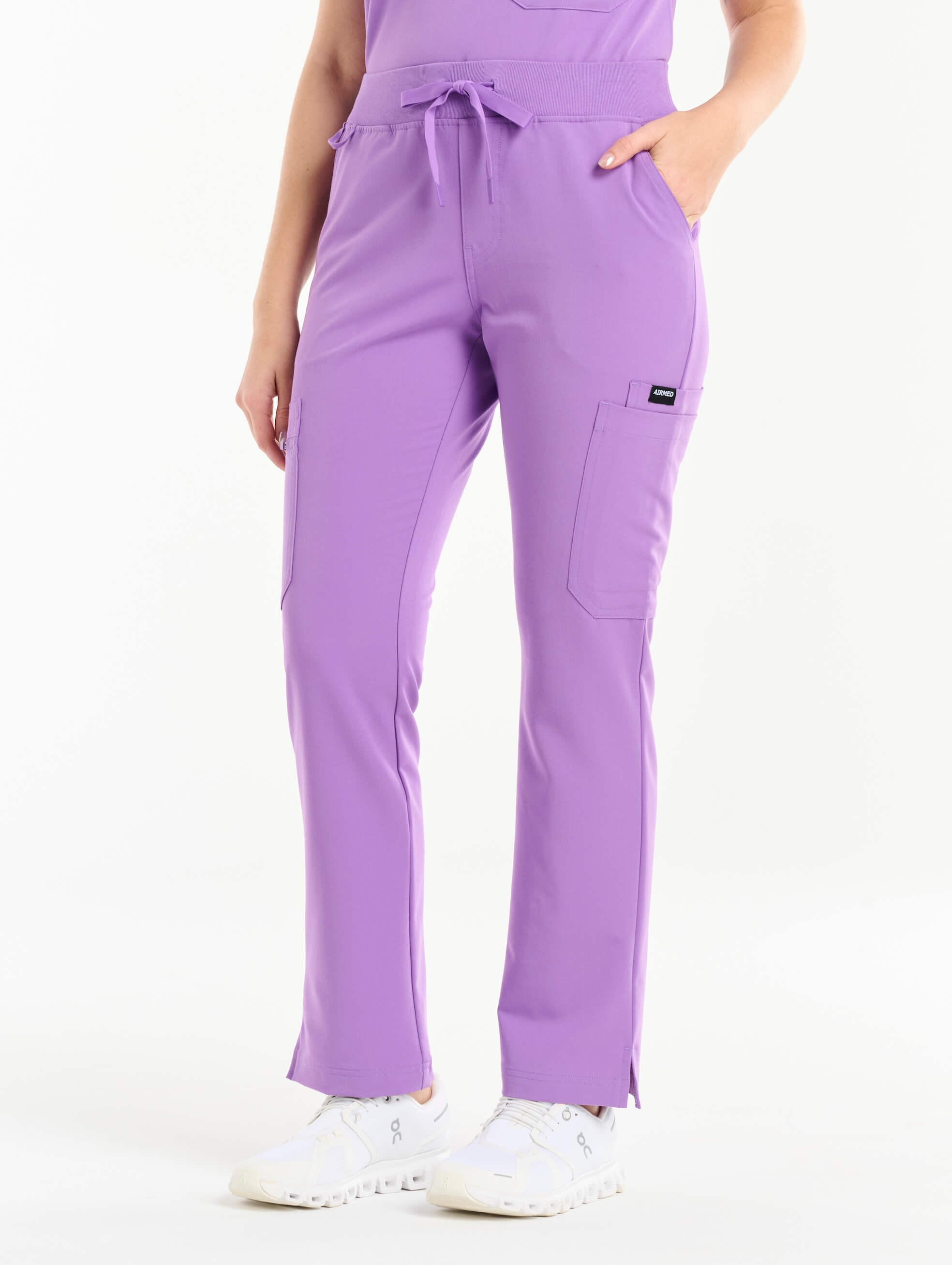 Essential Multi-Pocket Scrub Pants - Wisteria Purple