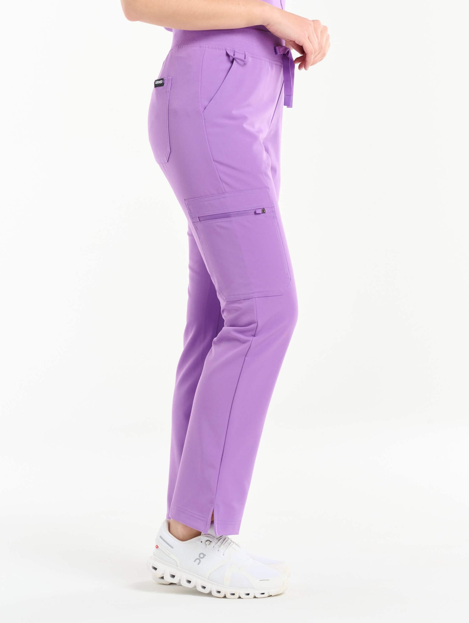 Essential Multi-Pocket Scrub Pants - Wisteria Purple