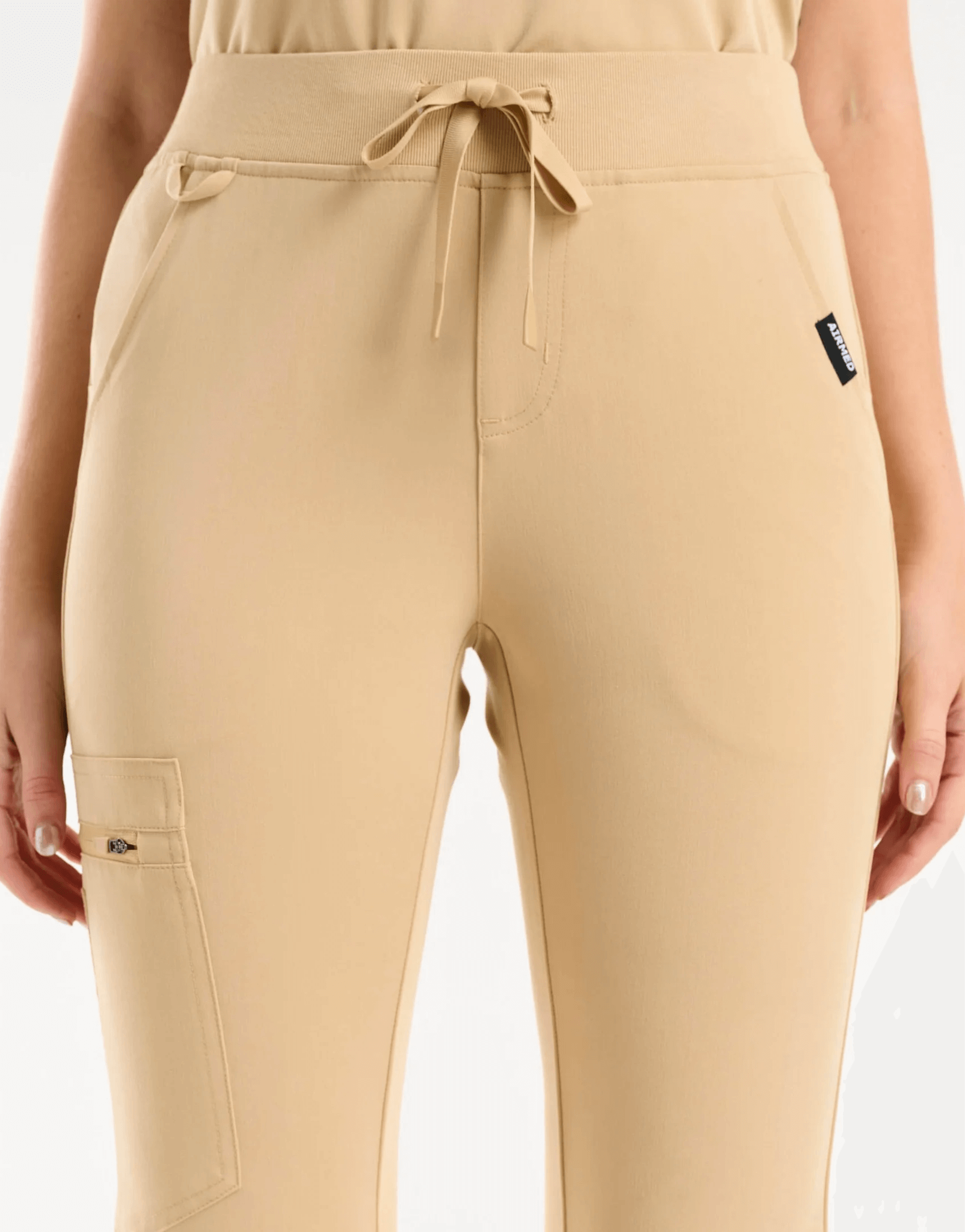 Essential Flare Scrub Pants - Warm Sand