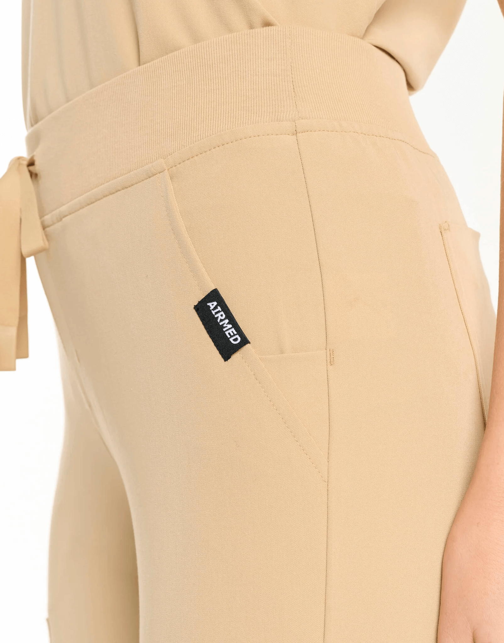 Essential Flare Scrub Pants - Warm Sand