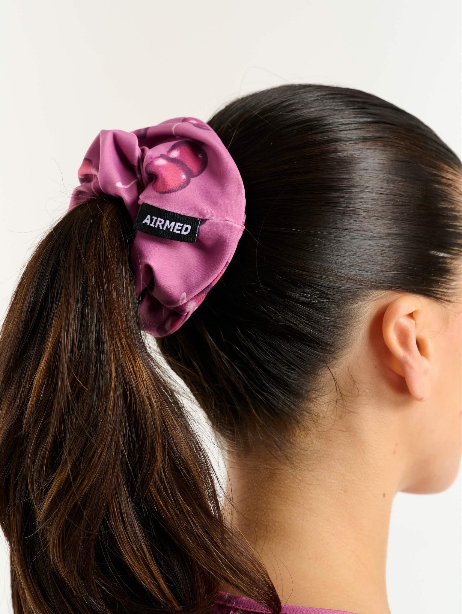 Essential Hair Scrunchie - Cherry Print