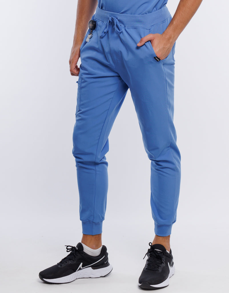 Essential Jogger Scrub Pants - Ceil Blue