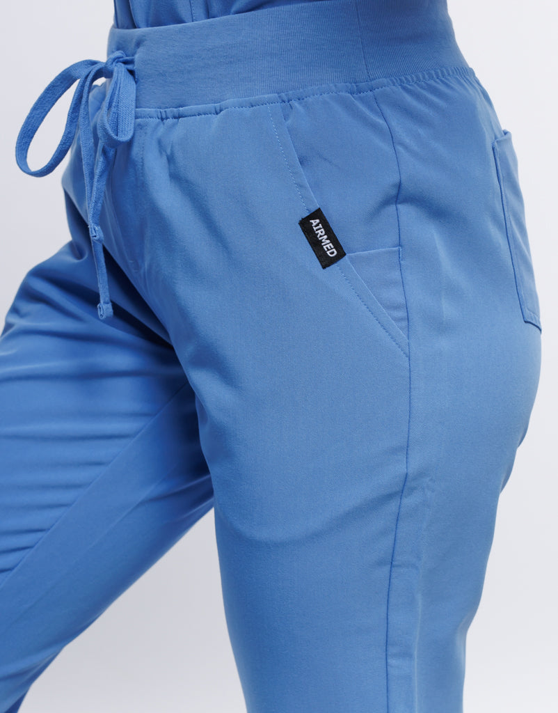 Essential Jogger Scrub Pants - Ceil Blue