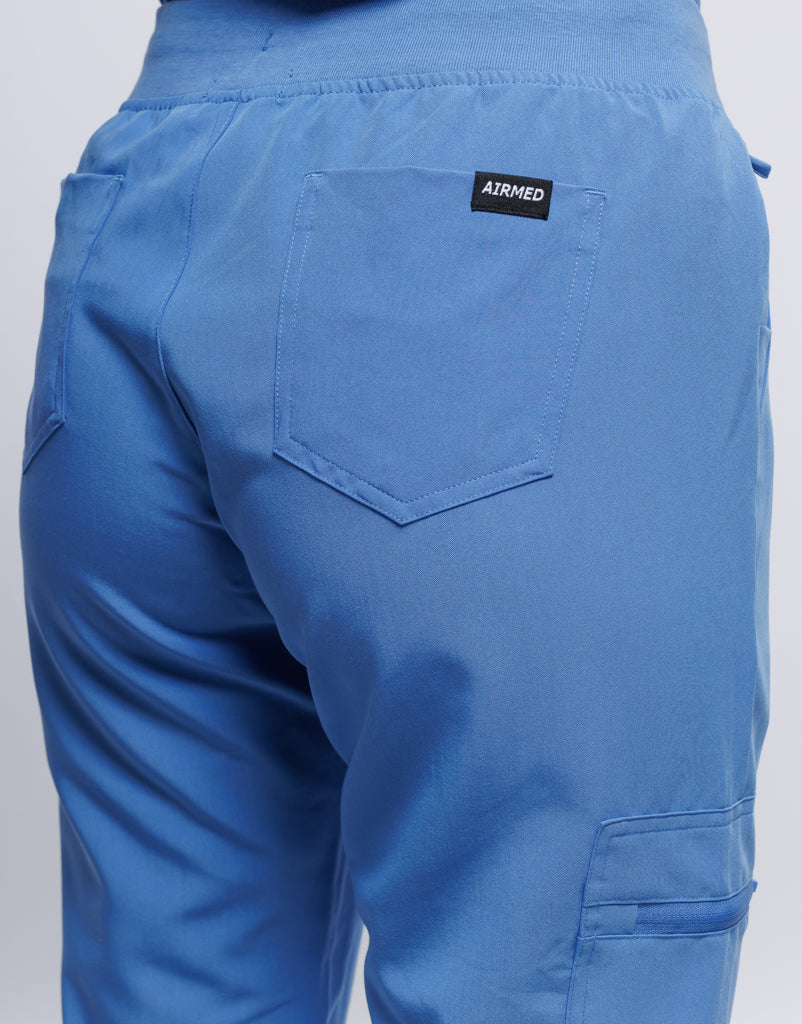 Essential Jogger Scrub Pants - Ceil Blue