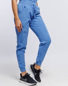 Essential Jogger Scrub Pants - Ceil Blue