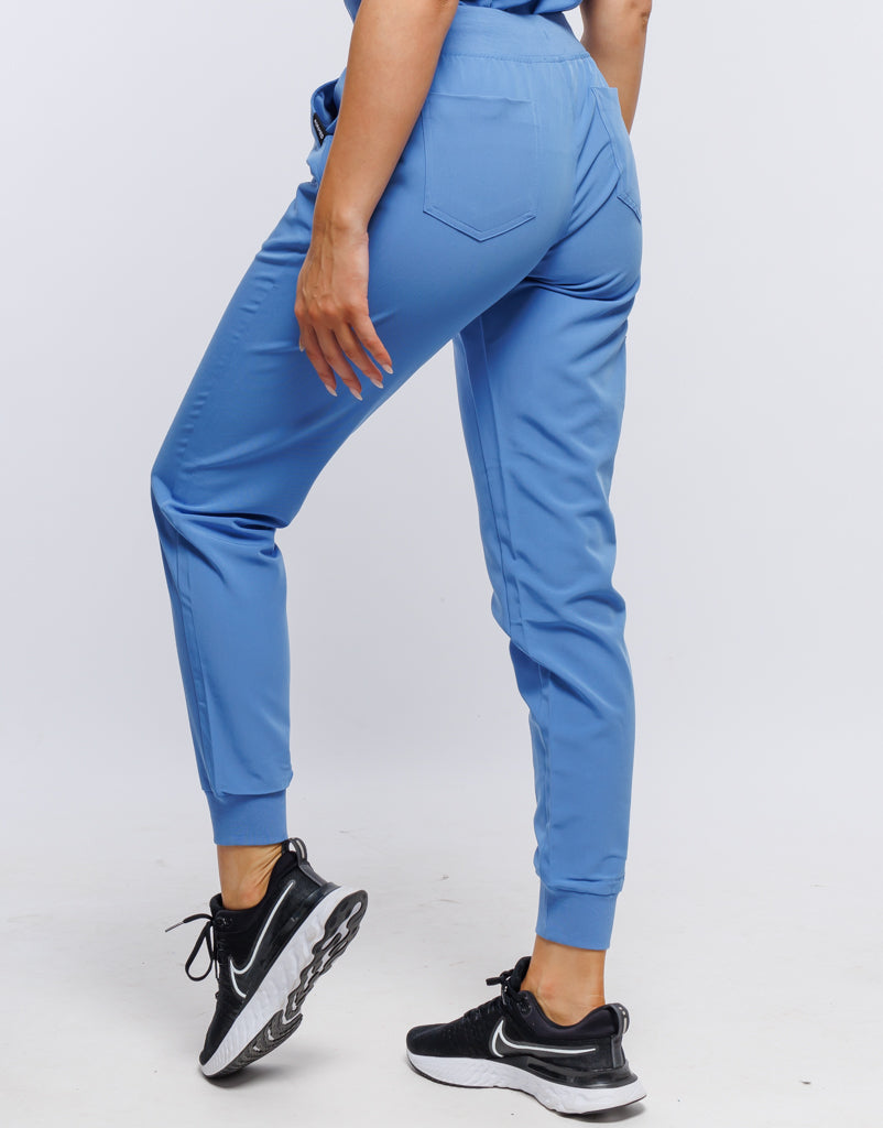 Essential Jogger Scrub Pants - Ceil Blue