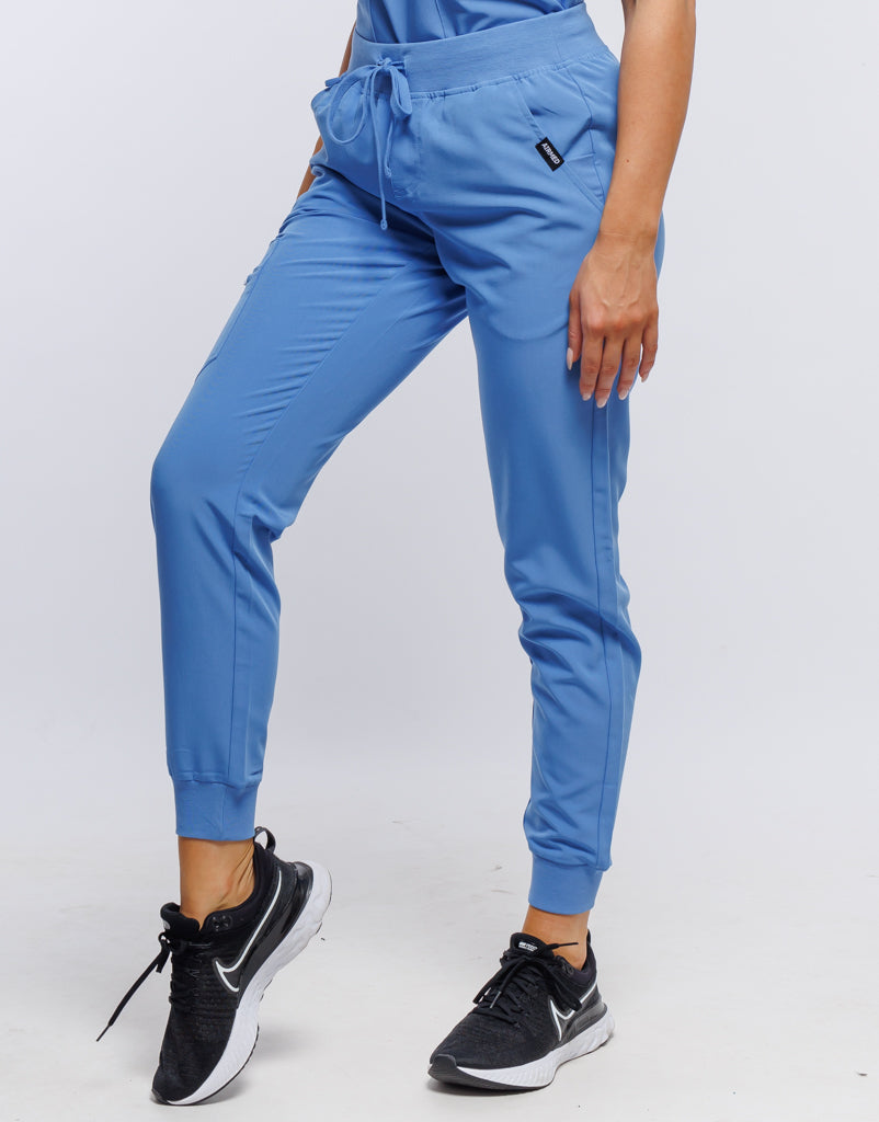 Essential Jogger Scrub Pants - Ceil Blue