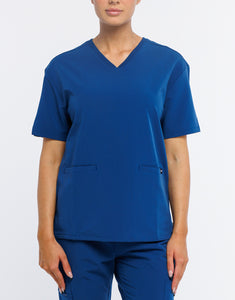 Essential V Neck Scrub Top - Royal Blue