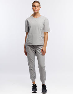 Essential Crewneck Scrub Top - Tail Light