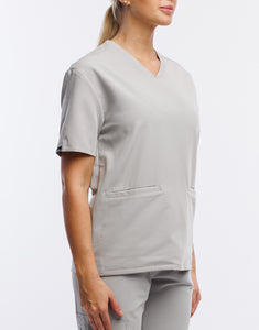 Essential V Neck Scrub Top - Tail Light