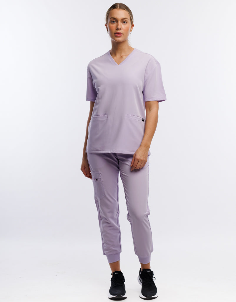 Essential Jogger Scrub Pants - Pastel Lilac