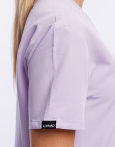 Essential V Neck Scrub Top - Pastel Lilac