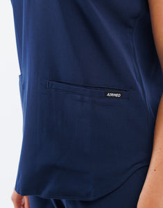 Apollo Scrub Top - True Navy