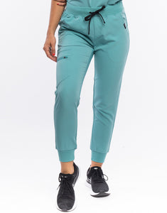 Essential Jogger Scrub Pants - Audrey Teal