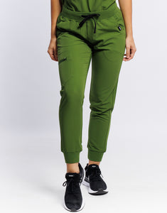 Essential Jogger Scrub Pants - Fern Green