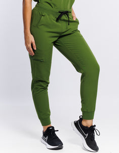 Essential Jogger Scrub Pants - Fern Green